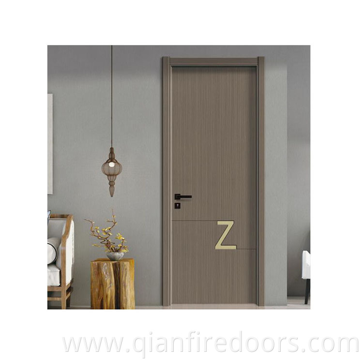 front entry flush door piece villa exterior modern veneer interior mahogany doors